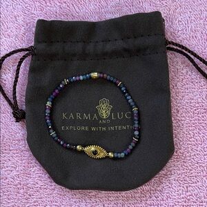 Saphire Mix Evil Eye Charm Bracelet